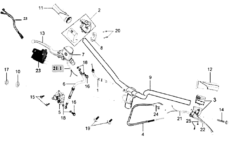 16.STEERING HANDLE ASSY