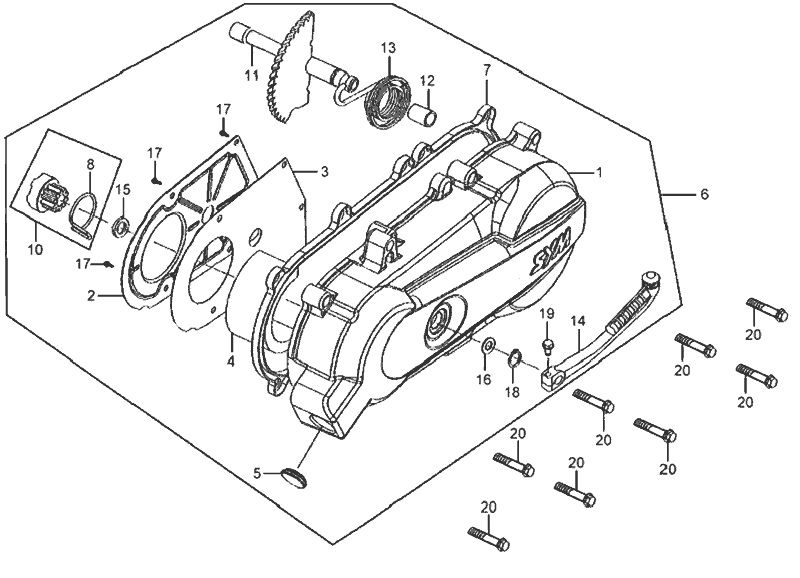 8.L. CRANKCASE COVER