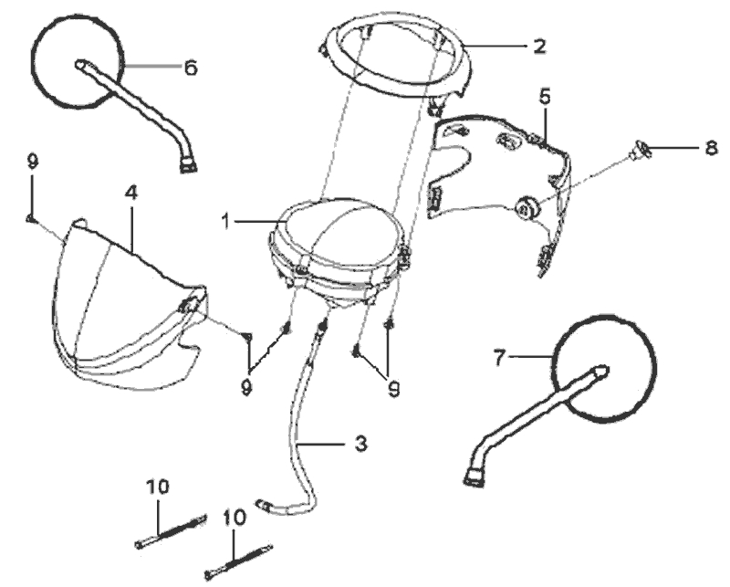 15.HANDLE COVER - BACK MIRROR