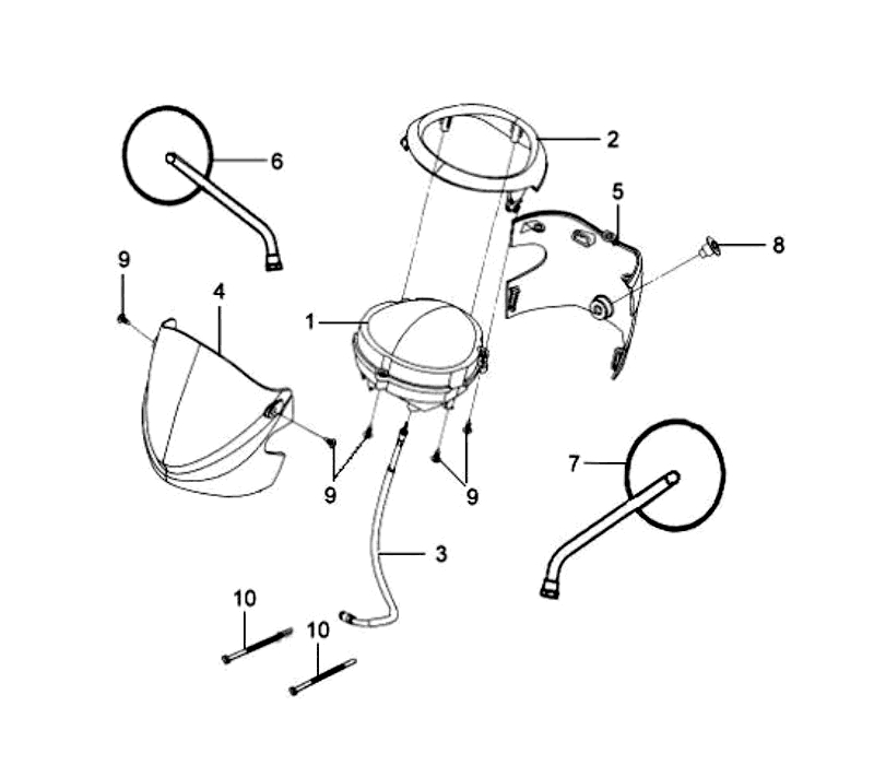 15.HANDLE COVER-BACK MIRROR