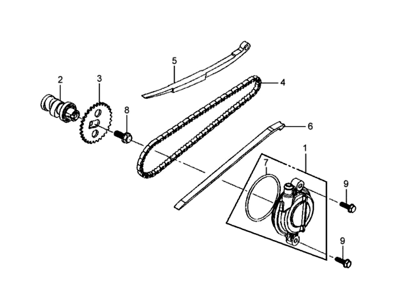 3.CAM SHAFT-CYL. HEAD L. SIDE COVER