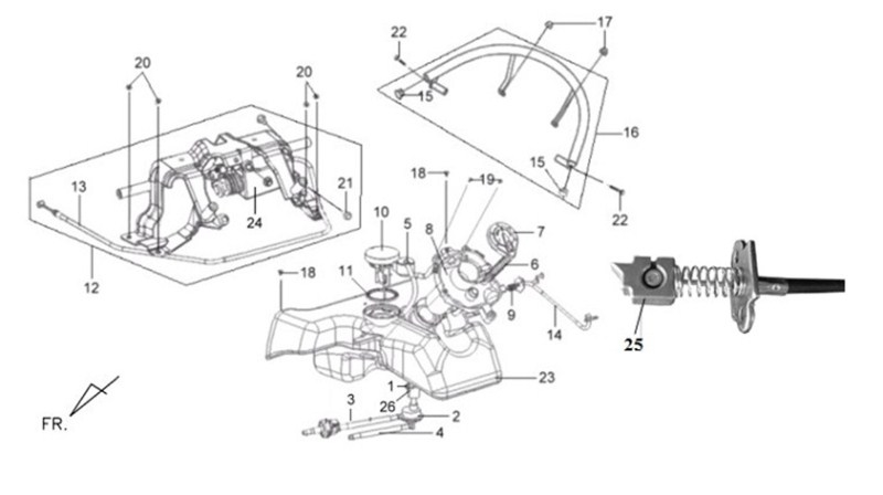 28.FUEL TANK-RR. GRIP