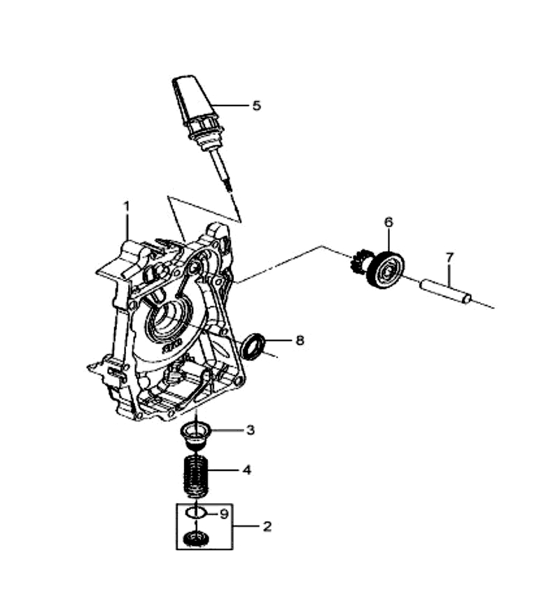 6.R. CRANK CASE COVER