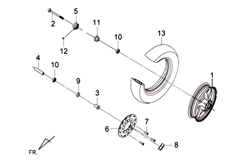 24.FR WHEEL ASSY