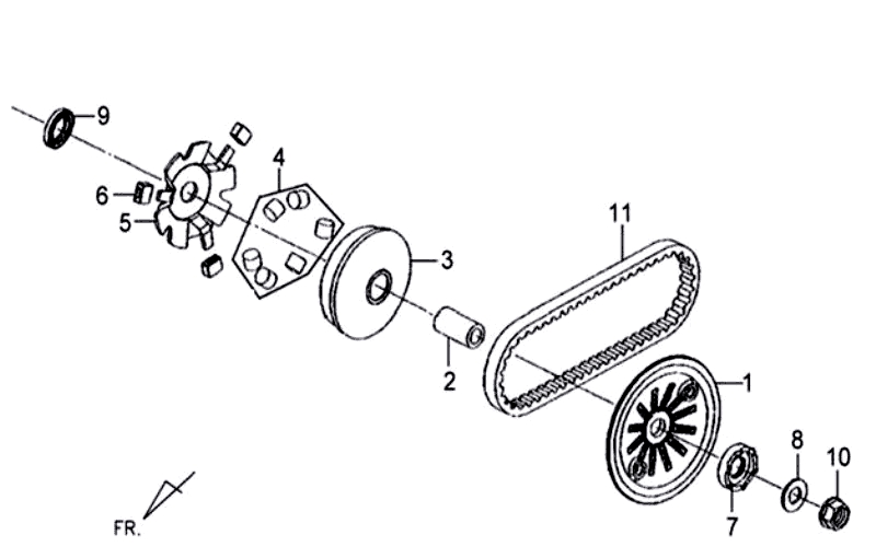 9.MOVABLE DRIVE FACE ASSY