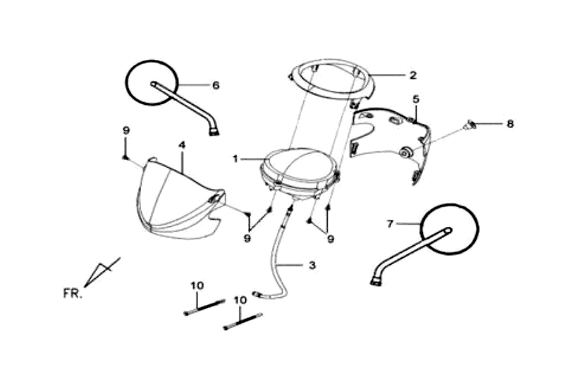 15.HANDLE COVER-BACK MIRROR