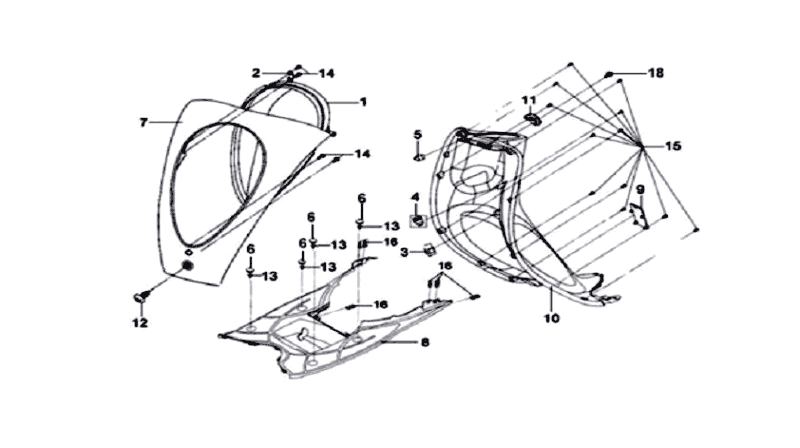 18.FR COVER ASSY.-HEAD LIGHT