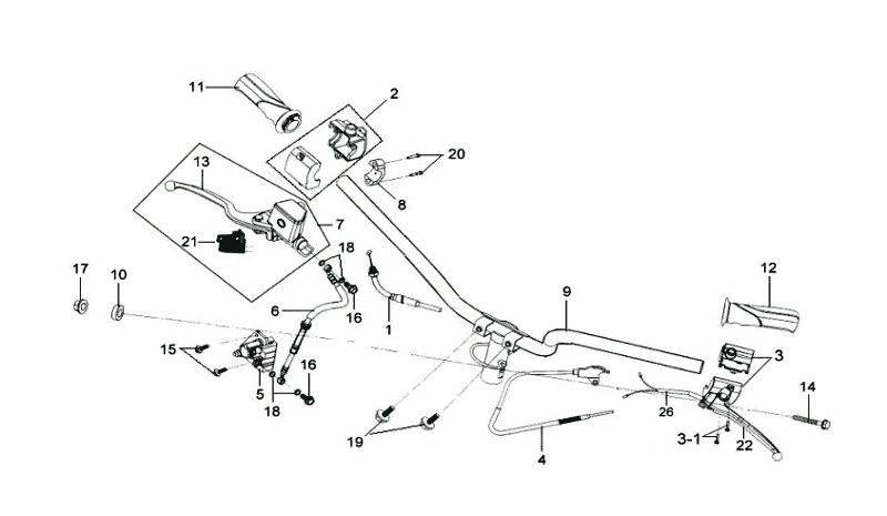 16.STEERING HANDLE ASSY