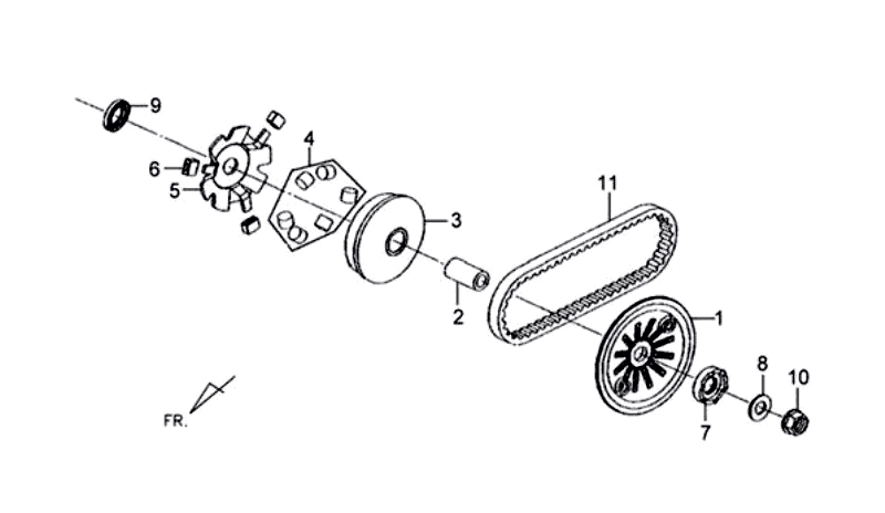 9.MOVABLE DRIVE FACE ASSY