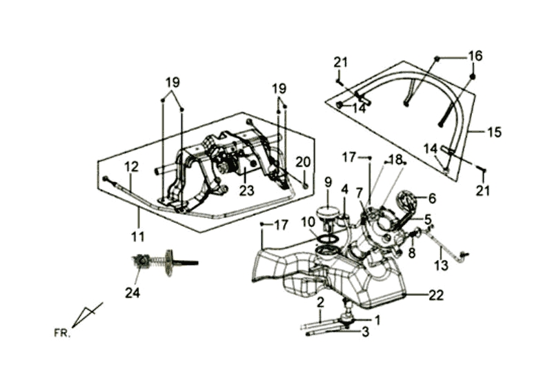 28.FUEL TANK-RR. GRIP