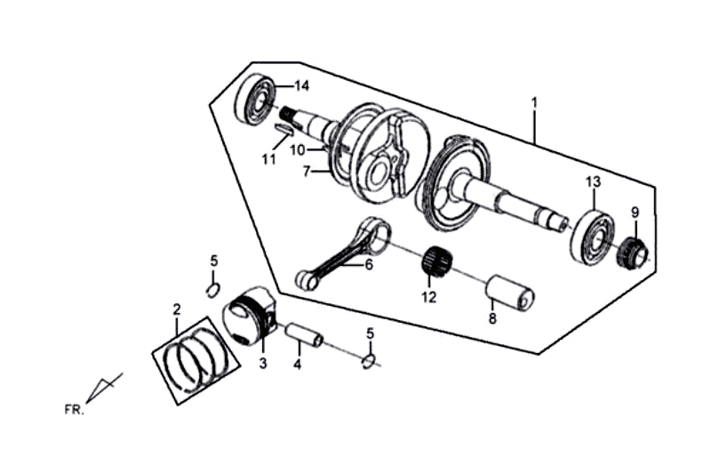 13.CRANK ASSY