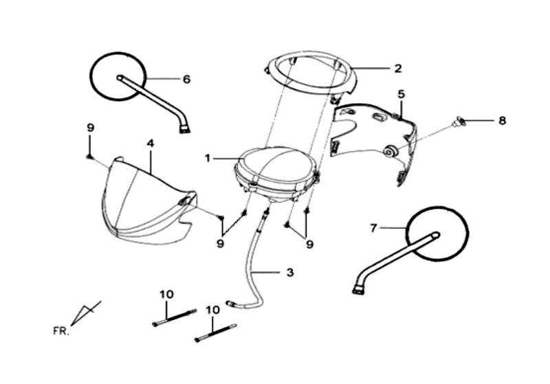15.HANDLE COVER-BACK MIRROR
