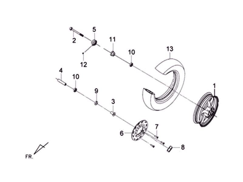 24.FR WHEEL ASSY