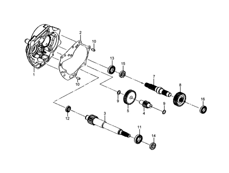 11.MISSION CASE-DRIVE SHAFT
