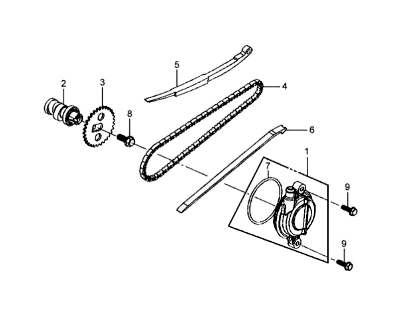 3.CAM SHAFT-CYL. HEAD L. SIDE COVER