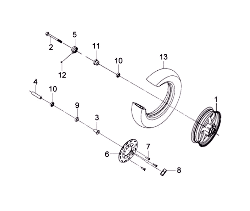 24.FR WHEEL ASSY