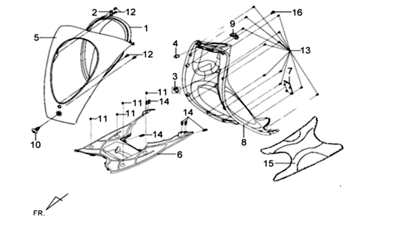 18.FR COVER ASSY.-HEAD LIGHT