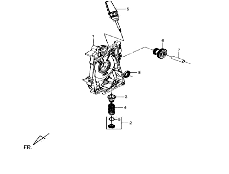 6.R. CRANK CASE COVER