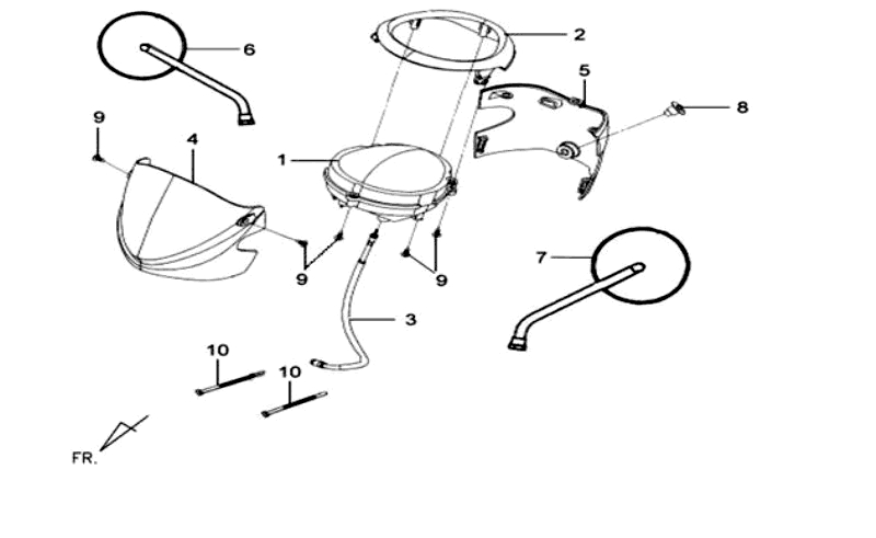 15.HANDLE COVER-BACK MIRROR