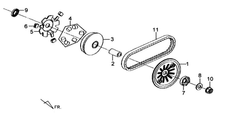 9.MOVABLE DRIVE FACE ASSY