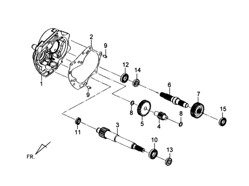 11.MISSION CASE-DRIVE SHAFT