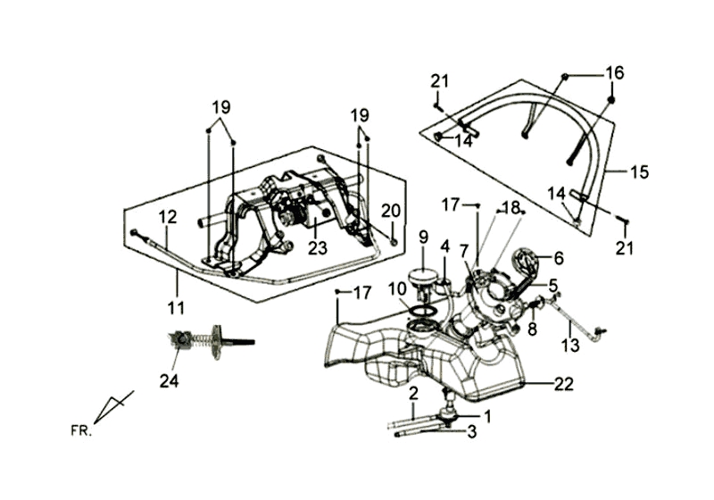 28.FUEL TANK-RR. GRIP