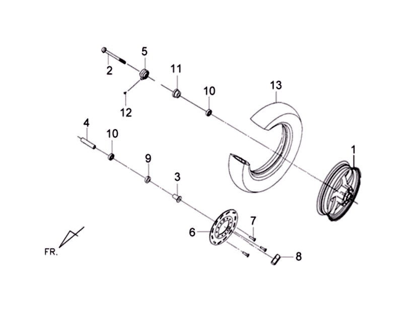 24.FR WHEEL ASSY