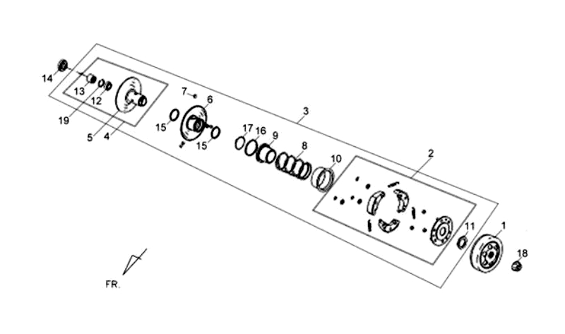 6.DRIVEN PULLEY ASSY