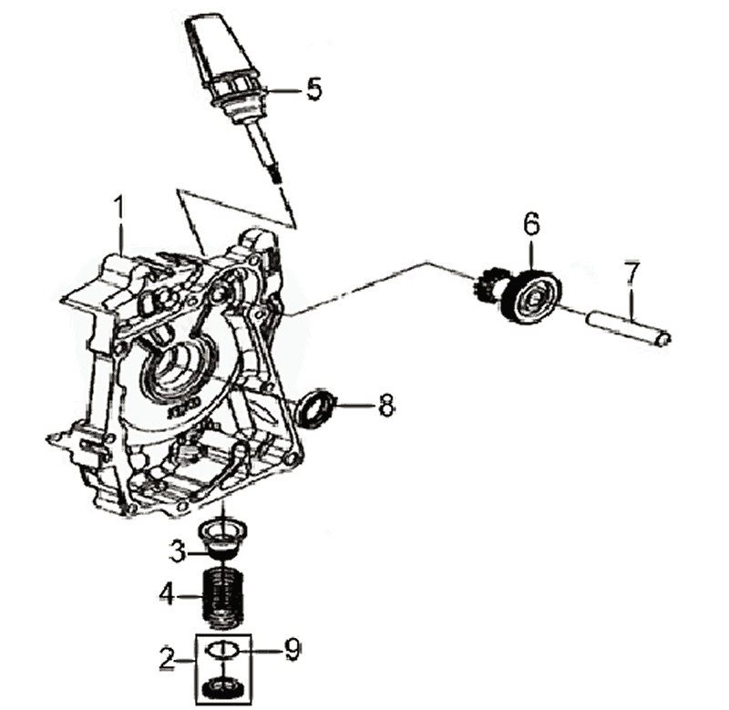 6.R. CRANK CASE COVER