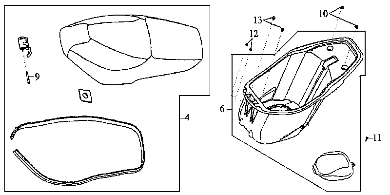 23.SEAT - LUGGAGE BOX