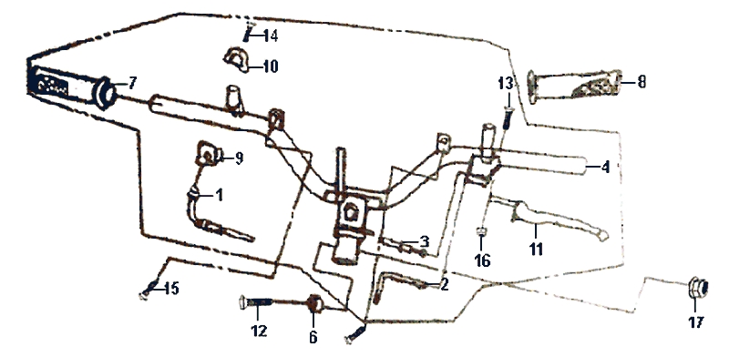 17.CABLE SWITCH HANDLE LEAVER