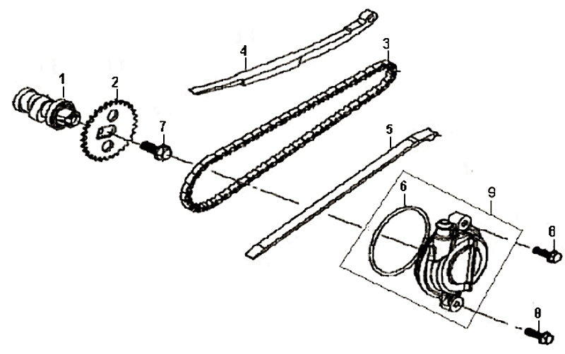 3.CAM SHAFT - CYL. HEAD L. SIDE COVER