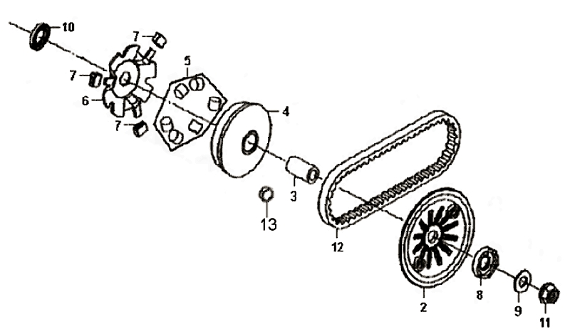 9.MOVABLE DRIVE FACE ASSY