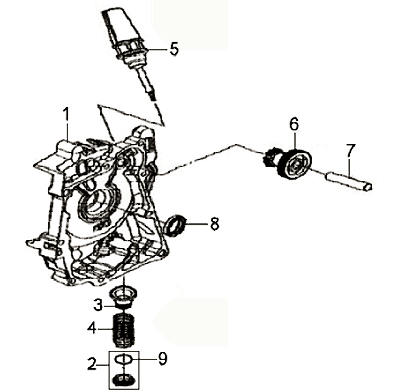 6.R. CRANK CASE COVER