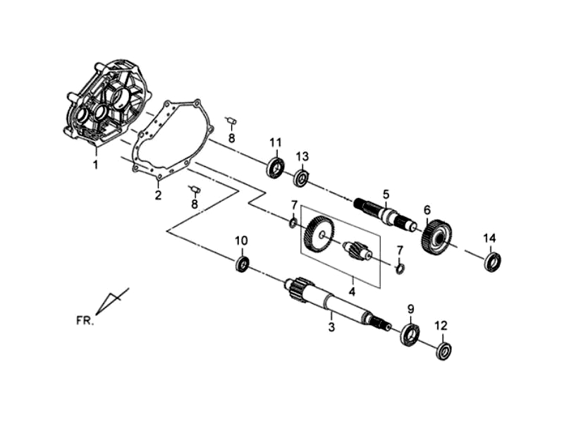 11.MISSION CASE - DRIVE SHAFT