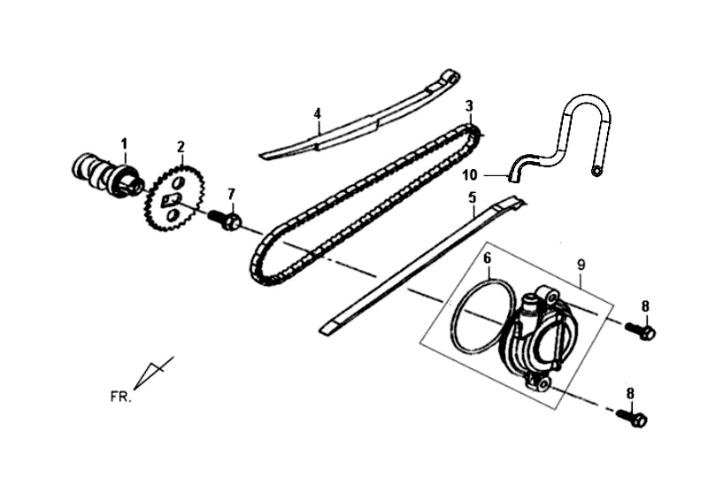 3.CAM SHAFT-CYL. HEAD L. SIDE COVER