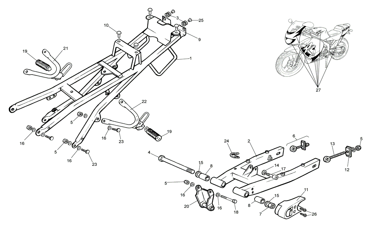 Subframe & Achterbrug