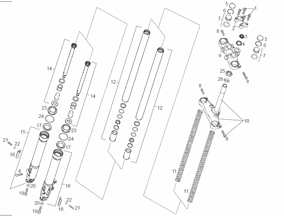 Fork Assy (Paioli ø36)