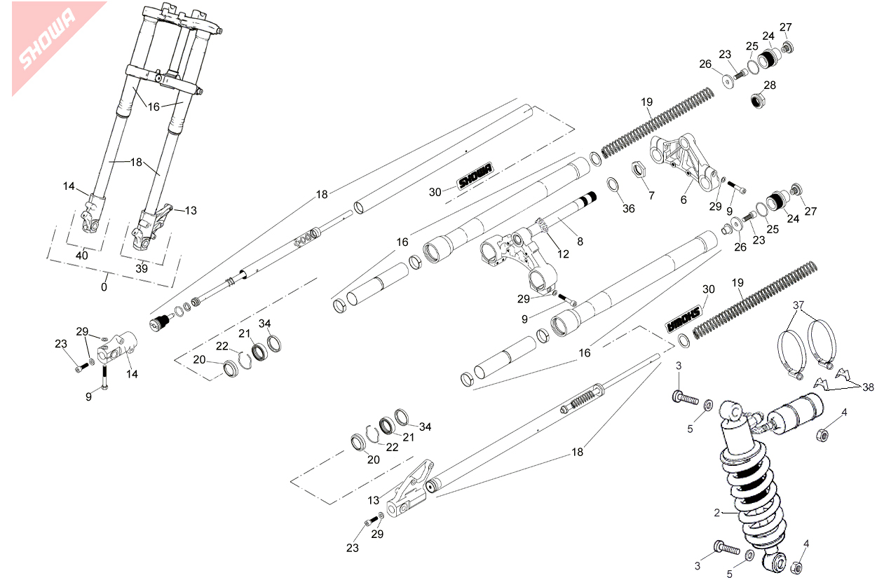 Fork Assy (Showa)