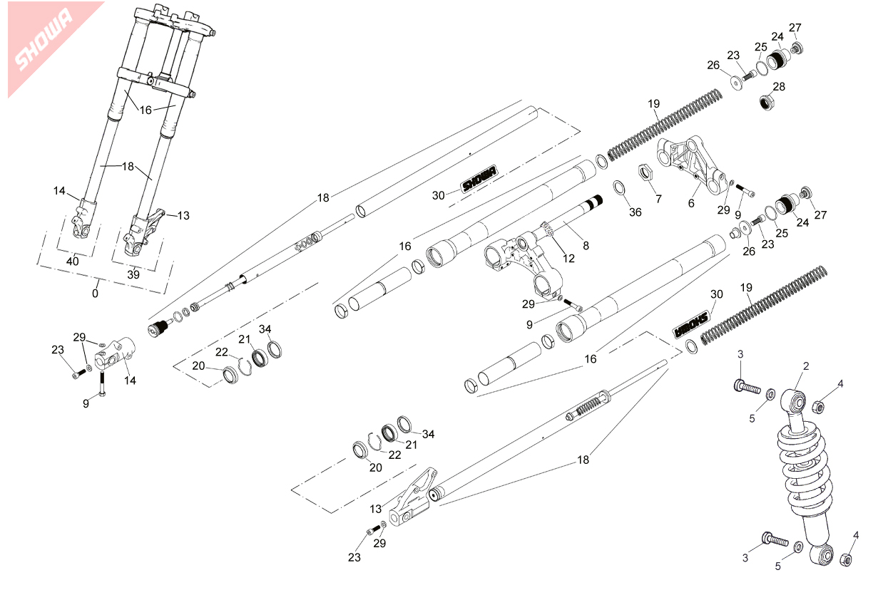 Fork Assy (Showa)