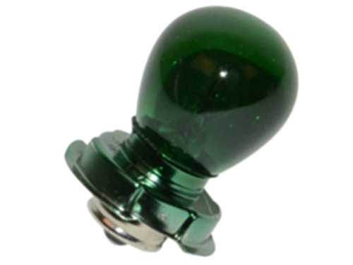 Lamp P26S 12V 15W met Kraag Groen