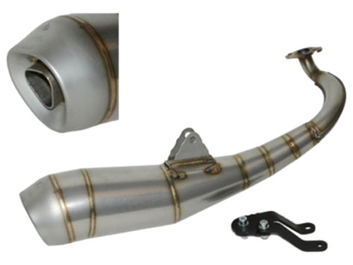 Uitlaat Blaster Blank Minarelli Horizontaal