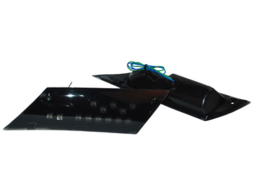 Knipperlicht Set + Led Lamp Achter Zwart Piaggio Zip 2000