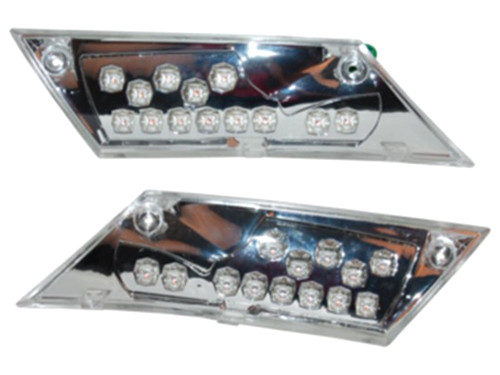 Knipperlicht Set + Led Lamp Transparant Achter Piaggio Zip 2000