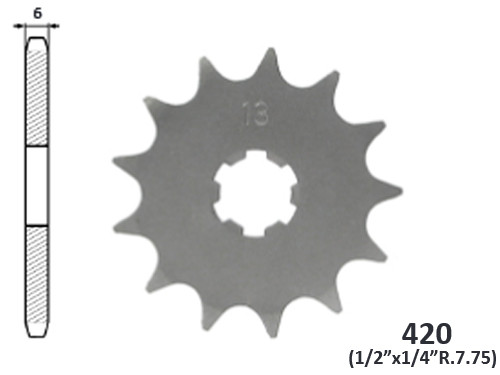 IGM Voortandwiel 13T Kawasaki AR 50