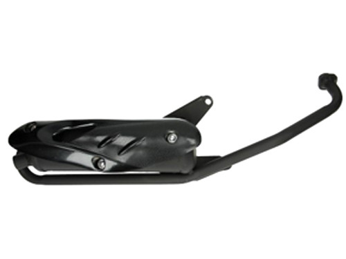 Uitlaat Zwart Standaard Model Sym Fiddle 2/Jet 4/Orbit 2/Mio/Symphony / Peugeot Speedfight 3 4T/Tweet 4T