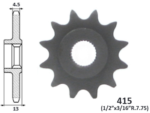 IGM Voortandwiel 11T Peugeot SPX/RCX/XPLC