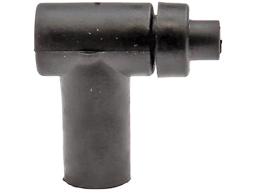 Bougiedop Zwart Rubber 90 Graden 2T