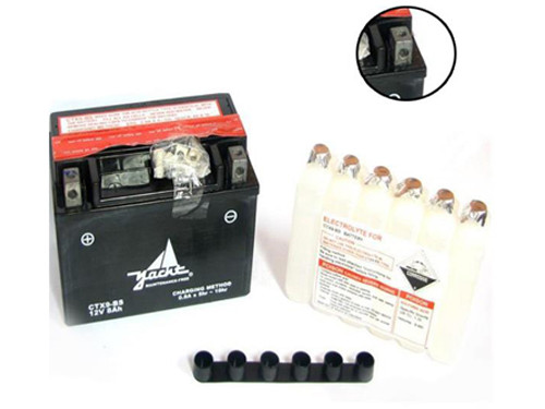 Yacht Accu YTX9-BS + Zuurpakket o.a. Malaguti Centro / Piaggio Zip 4T
