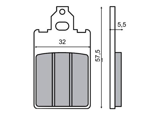 RMS Remblok Set Malaguti F12/F15 / Peugeot Buxy KBA